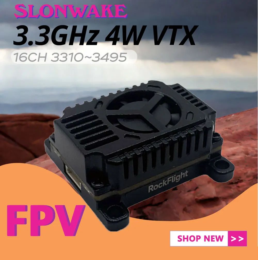 SLONWAKE FPV 3.3G 16CH 4000mW  - Fpv Drone Transmitter recension och pris