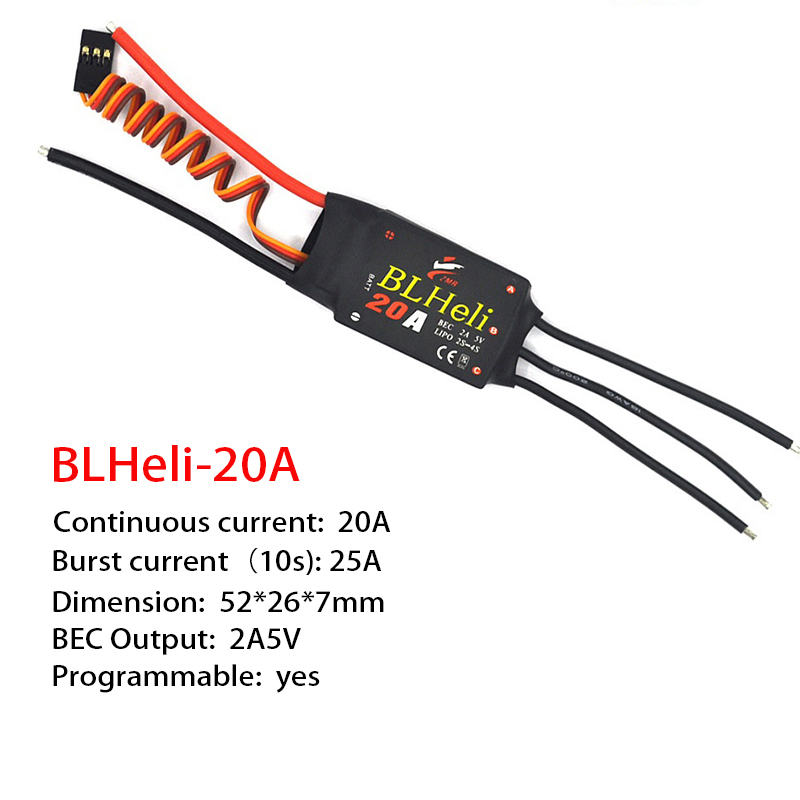 1-3Pcs Brushless ESC BLHeli 20 - Fpv Drone Quadcopter recension och pris